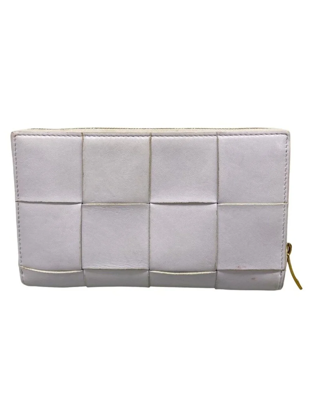 Bottega Veneta Wallet Cassette Light Purple Zip Around Leather